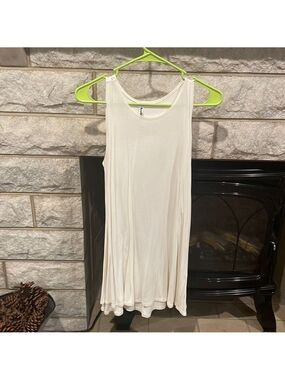 Azules Sleeveless White Tunic Tank Sz Small
